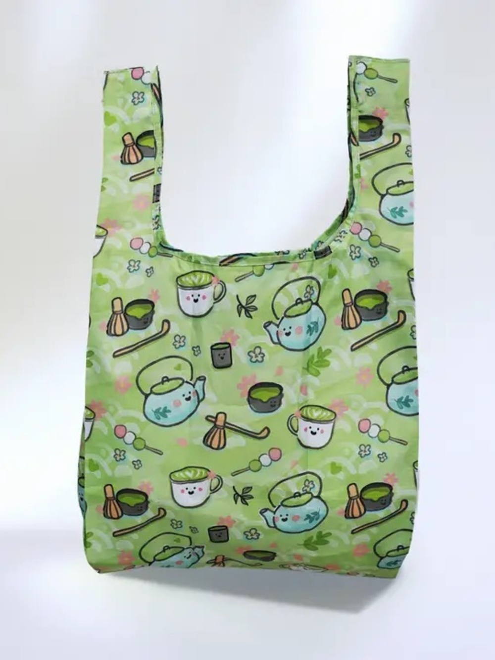 Matcha Foldable Reusable Tote Bag - NWT